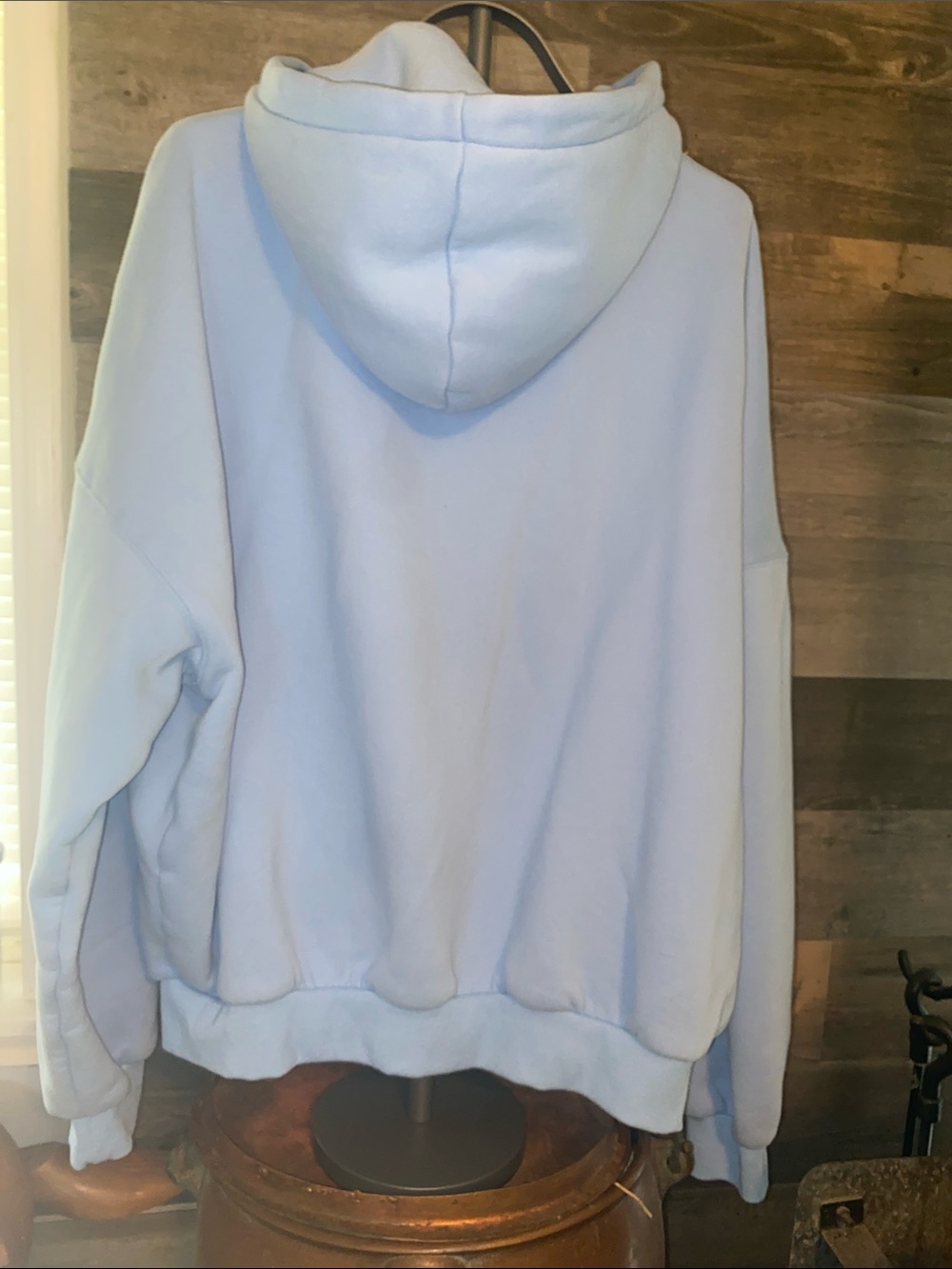 Women's Comfrt Light blue Zip-Up Hoodie Jacket - Picture 5 of 8